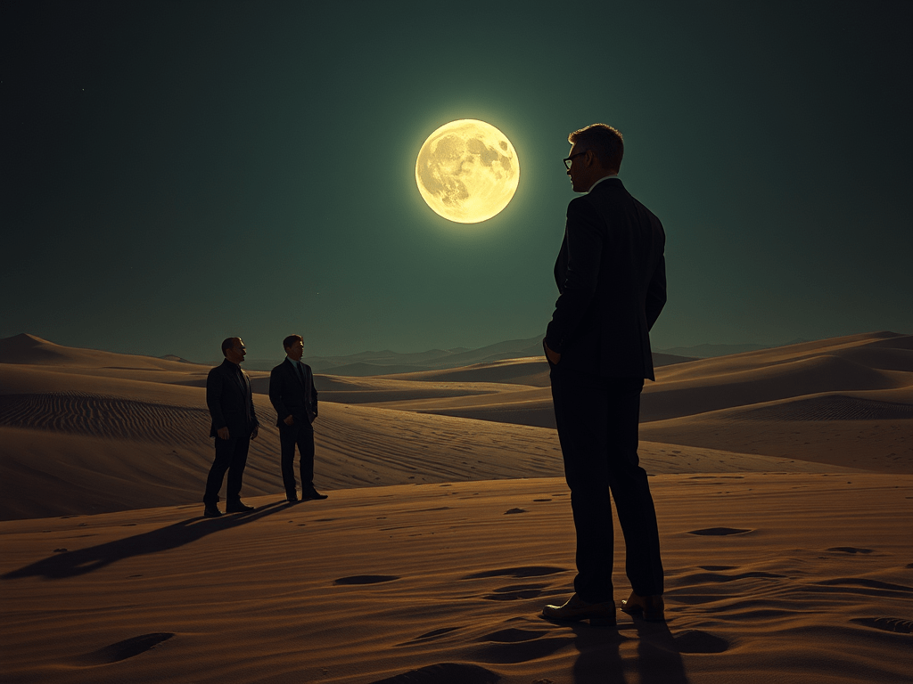 Into the desert night, and the mountain&nbsp;light